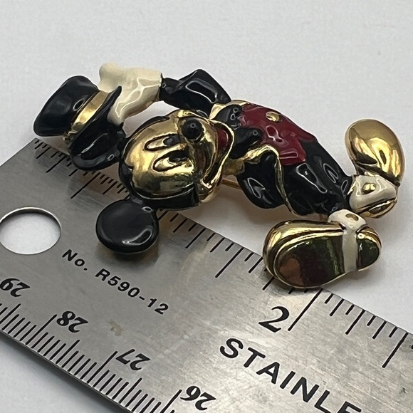 Vintage Disney Napier Mickey Mouse Top Hat Brooch - Picture 8 of 10